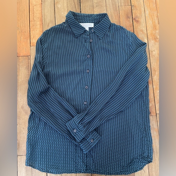 Silk Jones New York button up-Size 10 - Picture 7 of 10